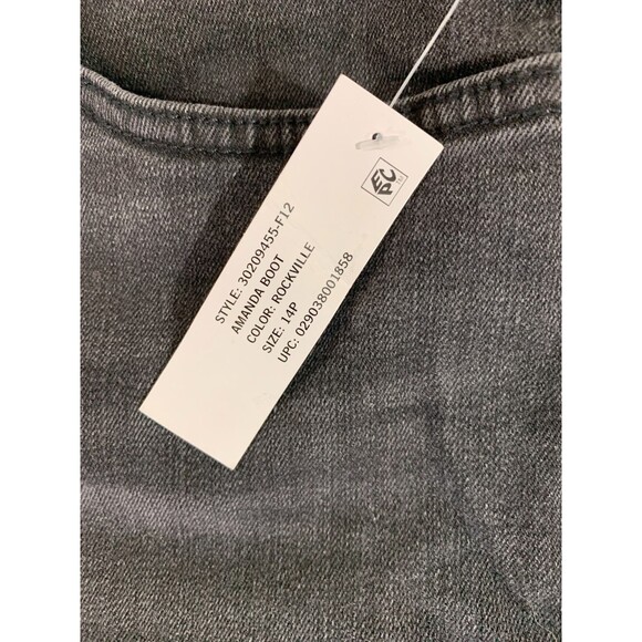 Gloria Vanderbilt Amanda Bootcut Slimming Panel Jeans Rockville Size 14P Pockets - Picture 3 of 11